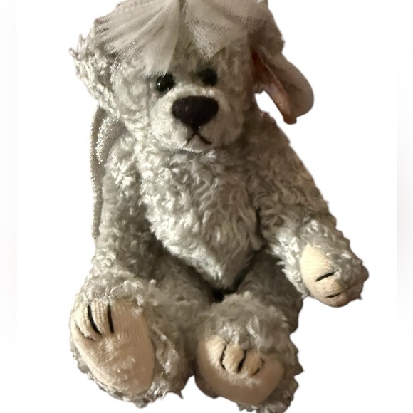 Attic Treasures Collection 'Sterling' Ty Beanies 1993 Girl Angel Bear Retired - Picture 1 of 15